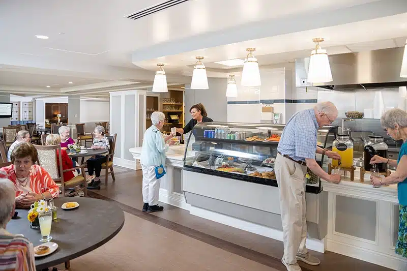 residents in the marketplace bistro