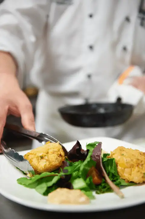 Dining at Park Place a chef preparing a meal